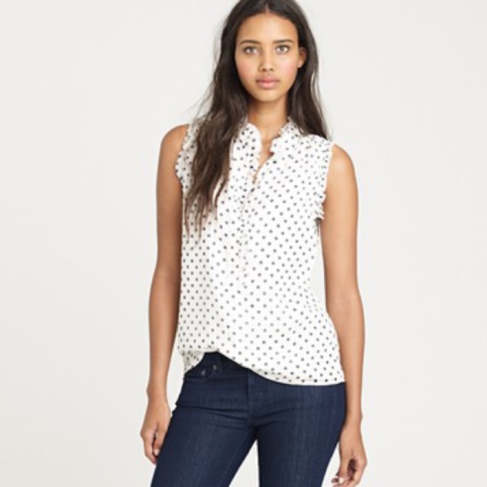 J CREW | NATASHA POLKA DOT TOP